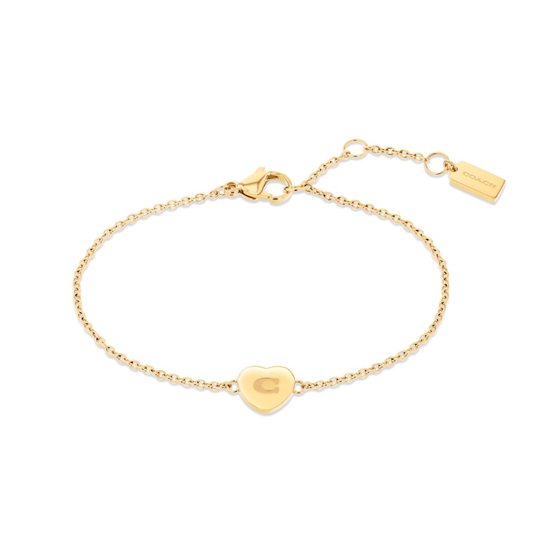 Main Image 5 of Ladies' Coach Elliot Gold-Tone IP Stainless Steel Watch Set with Pink Leather Strap (Model: 14000137)