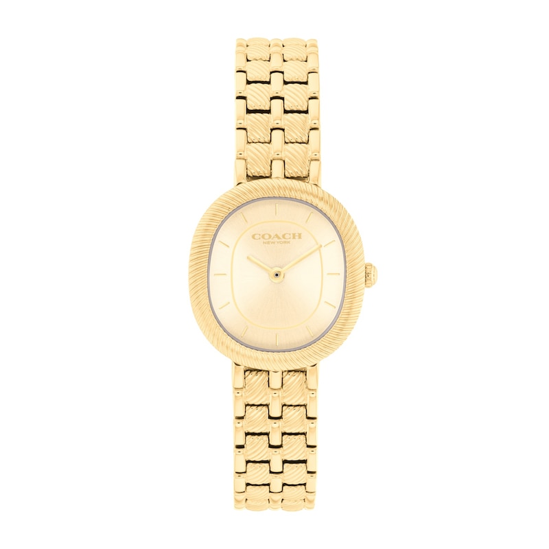 Main Image 1 of Ladies' Coach Harlow Gold-Tone IP Watch with Gold-Tone Dial (Model: 14504660)