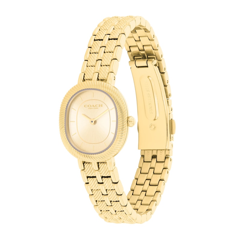 Main Image 2 of Ladies' Coach Harlow Gold-Tone IP Watch with Gold-Tone Dial (Model: 14504660)
