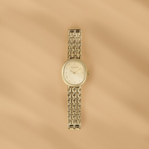 Ladies' Coach Harlow Gold-Tone IP Watch with Gold-Tone Dial (Model: 14504660)