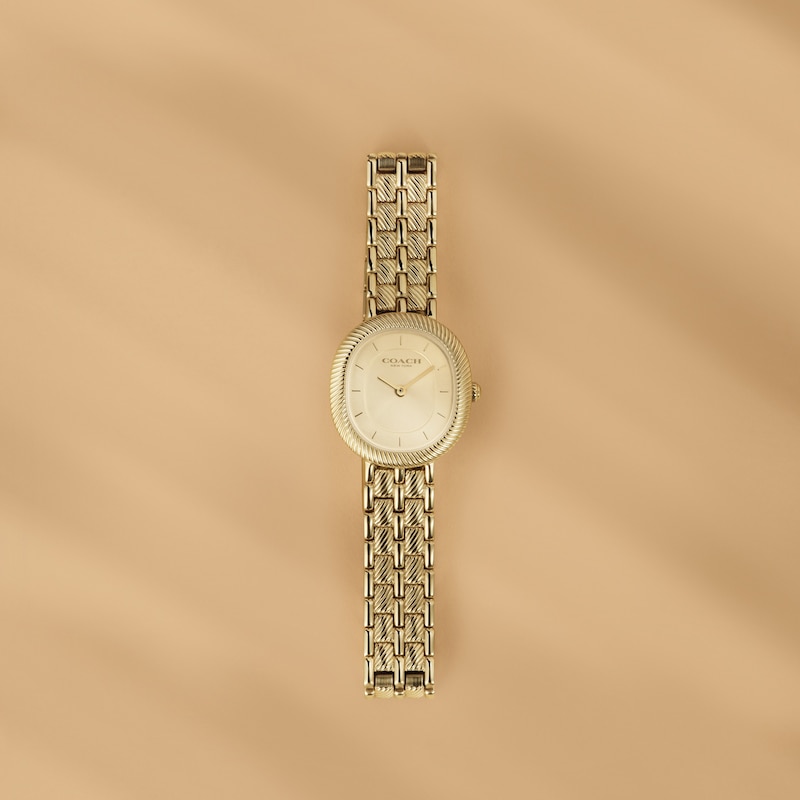Main Image 5 of Ladies' Coach Harlow Gold-Tone IP Watch with Gold-Tone Dial (Model: 14504660)