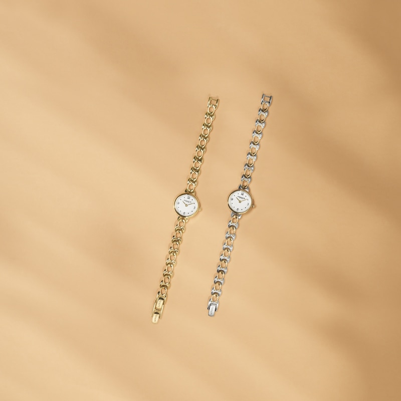 Main Image 5 of Ladies' Coach Iris Gold-Tone IP Stainless Steel Watch with Chalk Dial (Model: 14504650-T)