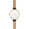 Thumbnail Image 3 of Ladies' Coach Iris Gold-Tone IP Stainless Steel Watch with Chalk Dial and Black Leather Strap (Model: 14504654-T)
