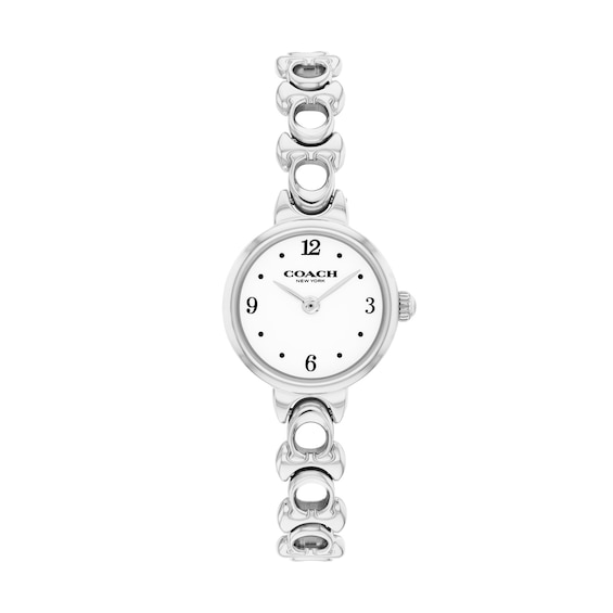 Ladies' Coach Iris Stainless Steel Watch with Chalk Dial (Model: 14504651-T)