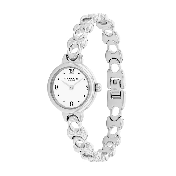 Ladies' Coach Iris Stainless Steel Watch with Chalk Dial (Model: 14504651-T)