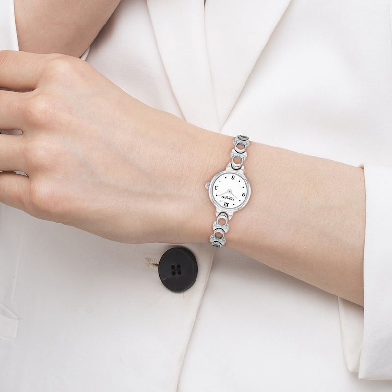 Main Image 4 of Ladies' Coach Iris Stainless Steel Watch with Chalk Dial (Model: 14504651-T)