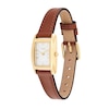 Thumbnail Image 2 of Ladies' Coach Reese Gold-Tone IP Stainless Steel Watch with White Dial and Brown Leather Strap (Model: 14504643)