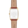 Thumbnail Image 3 of Ladies' Coach Reese Gold-Tone IP Stainless Steel Watch with White Dial and Brown Leather Strap (Model: 14504643)