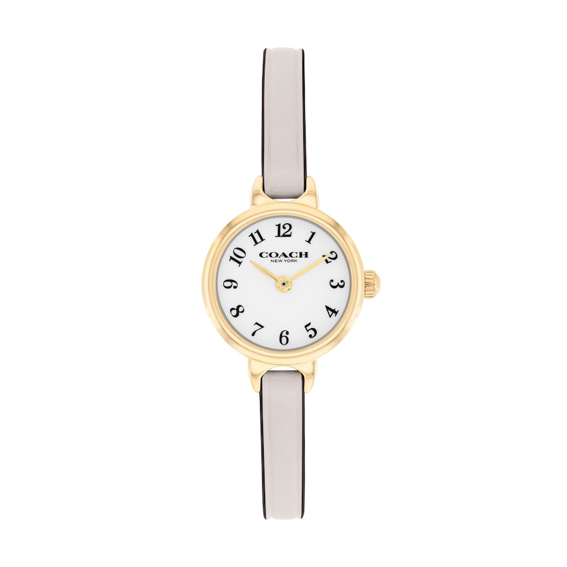 Main Image 1 of Ladies Coach Iris Gold-Tone IP Stainless Steel Watch with Chalk Dial (Model: 14504655-T)