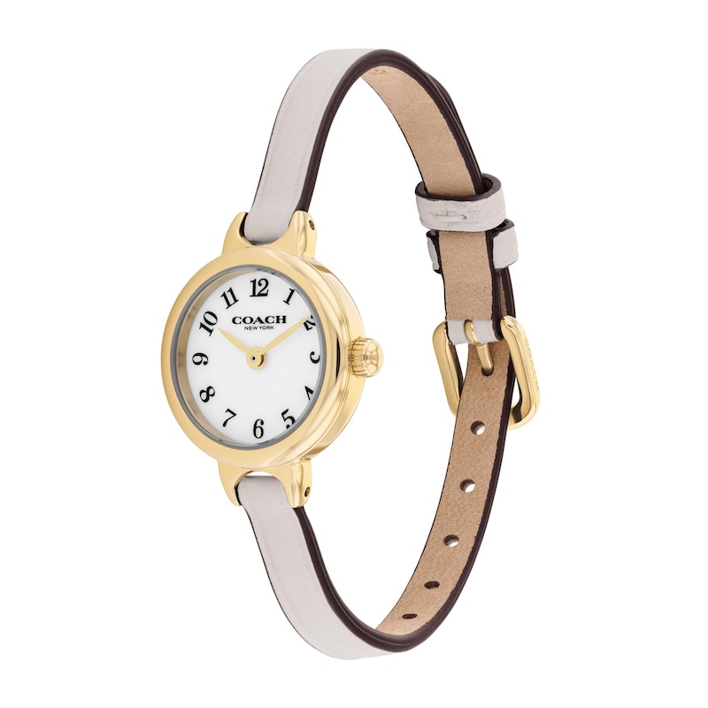 Main Image 2 of Ladies Coach Iris Gold-Tone IP Stainless Steel Watch with Chalk Dial (Model: 14504655-T)