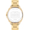 Thumbnail Image 3 of Ladies' Coach Kitt Crystal Bezel Gold-Tone IP Stainless Steel Watch with Silver-Tone Dial (Model: 14504636)