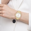 Thumbnail Image 4 of Ladies' Coach Kitt Crystal Bezel Gold-Tone IP Stainless Steel Watch with Silver-Tone Dial (Model: 14504636)