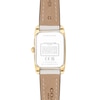 Thumbnail Image 3 of Ladies' Coach Reese Gold-Tone IP Stainless Steel Watch with Silver-White Dial and Chalk Leather Strap (Model: 14504645)
