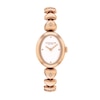 Thumbnail Image 1 of Ladies' Coach Sammy Rose-Tone IP Stainless Steel Watch with White Dial and Heart-Link Bracelet (Model: 14504640-T)