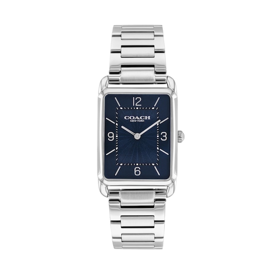 Coach Elliot Stainless Steel Watch with Blue Dial (Model: 14400046-T)