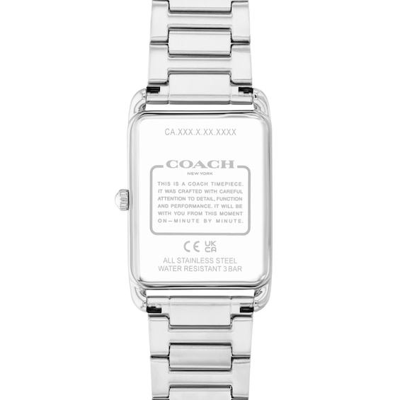 Coach Elliot Stainless Steel Watch with Blue Dial (Model: 14400046-T)