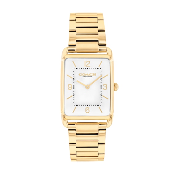 Coach Elliot Gold-Tone IP Stainless Steel Watch with Silver-Tone Dial (14400048-T)