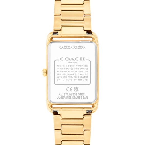 Coach Elliot Gold-Tone IP Stainless Steel Watch with Silver-Tone Dial (14400048-T)