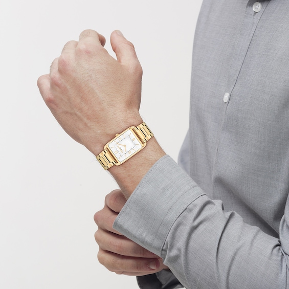 Coach Elliot Gold-Tone IP Stainless Steel Watch with Silver-Tone Dial (14400048-T)