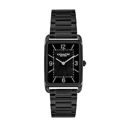 Coach Elliot Black IP Stainless Steel Watch with Black Dial (Model: 14400049)