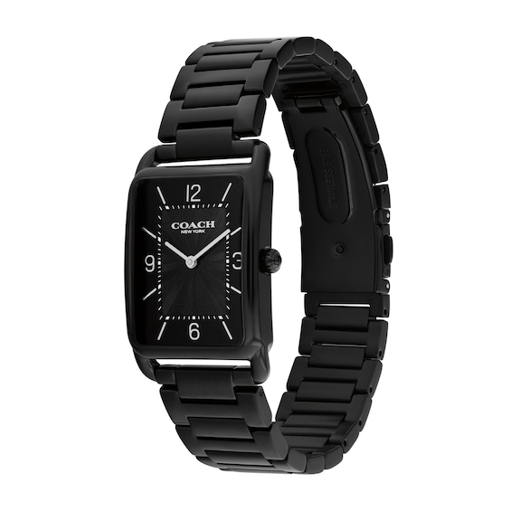 Coach Elliot Black IP Stainless Steel Watch with Black Dial (Model: 14400049)
