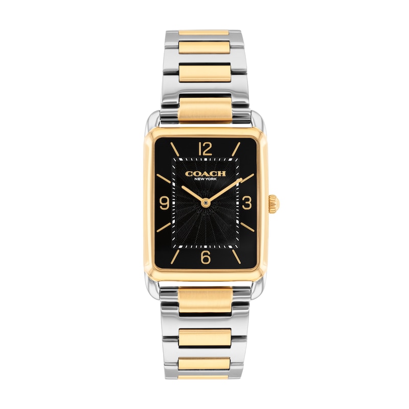 Main Image 1 of Coach Elliot Two-Tone IP Stainless Steel Watch with Black Dial (Model: 14400050)