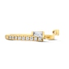 Thumbnail Image 4 of 1/2 CT. T.W. Baguette-Cut Lab-Grown Diamond Enhancer with Pavé Accents in 14K Gold (F/VS2)