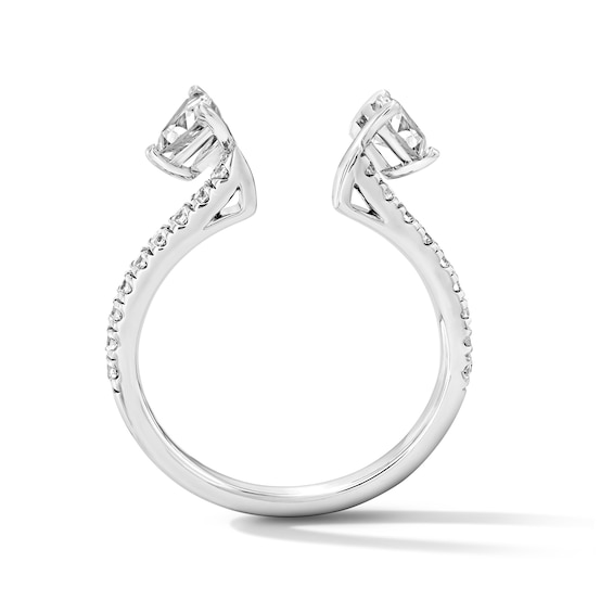 3/4 CT. T.w. Trillion-Cut Lab-Grown Diamond Enhancer in 14K White Gold (F/Vs2)