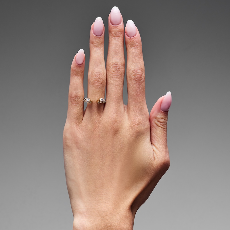 Main Image 2 of 3/4 CT. T.W. Kite-Shaped Lab-Grown Diamond Enhancer in 14K White Gold (F/VS2)