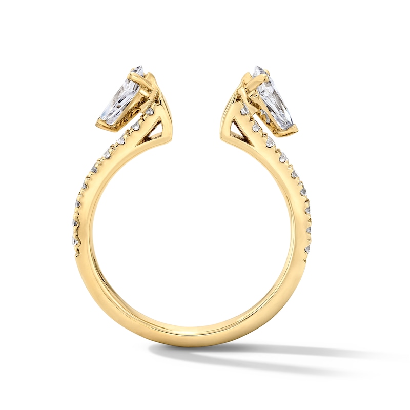 Main Image 3 of 3/4 CT. T.W. Kite-Shaped Lab-Grown Diamond Enhancer in 14K White Gold (F/VS2)