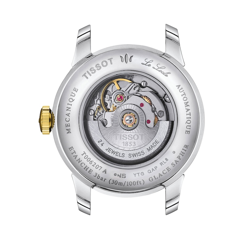 Main Image 2 of Ladies' Tissot Le Locle Gold-Tone PVD and Stainless Steel Watch with Green Dial (Model: T0062072209601)