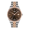 Thumbnail Image 1 of Men's Tissot Ballade Rose-Tone PVD and Stainless Steel Watch with Brown Dial (Model: T1564102229101)