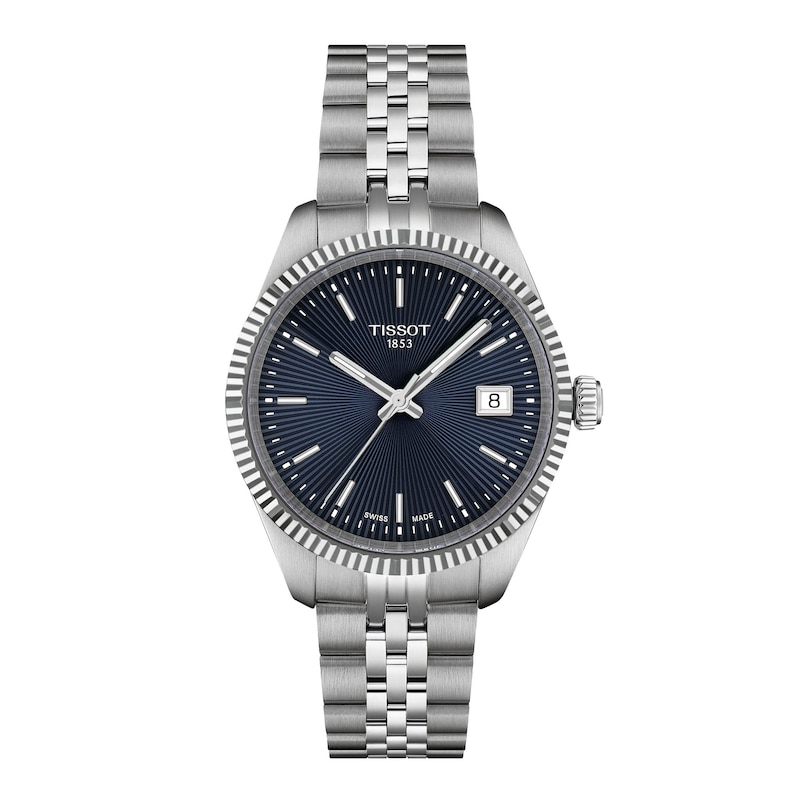 Main Image 1 of Ladies' Tissot Ballade Stainless Steel Watch with Navy Blue Dial (Model: T1562101104100)