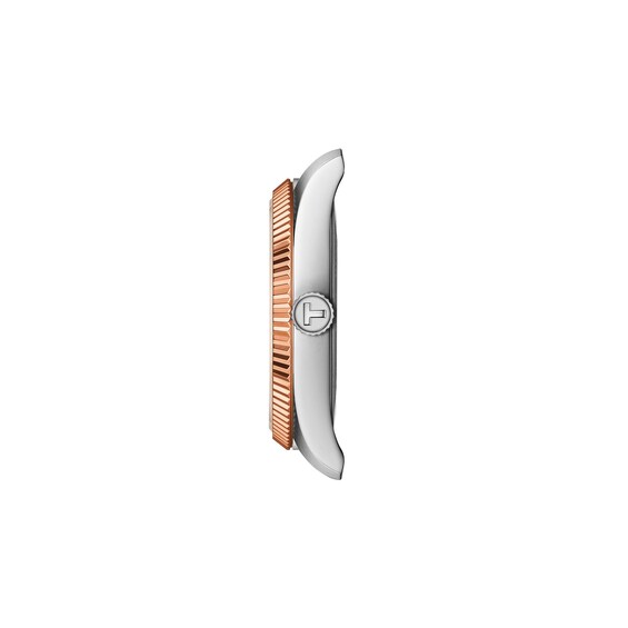 Ladies' Tissot Ballade Rose-Tone PVD and Stainless Steel Watch with Champagne Dial (Model: T1562102203101)