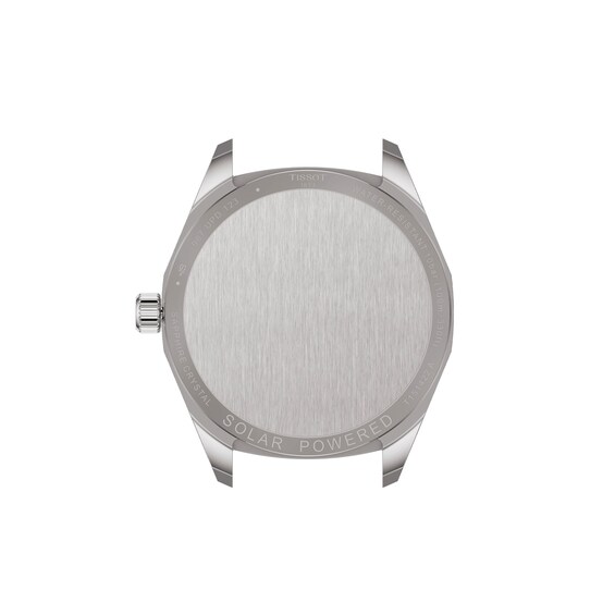 Men's Tissot PRC 100 Solar Stainless Steel Watch with Ice Blue Dial (Model: T1514221135100)