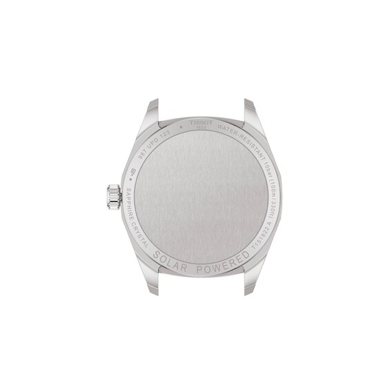 Tissot PRC 100 Solar Gold-Tone PVD and Stainless Steel Watch with Silver-Tone Dial (Model: T1518222203100)