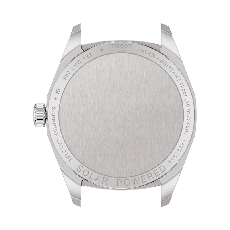 Main Image 2 of Tissot PRC 100 Solar Gold-Tone PVD and Stainless Steel Watch with Silver-Tone Dial (Model: T1518222203100)