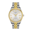 Thumbnail Image 1 of Men's Tissot Ballade Gold-Tone PVD and Stainless Steel Watch with Silver-Tone Dial (Model: T1564082203300)
