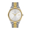 Thumbnail Image 1 of Men's Tissot Ballade Gold-Tone PVD and Stainless Steel Watch with Silver-Tone Dial (Model: T1564102203100)