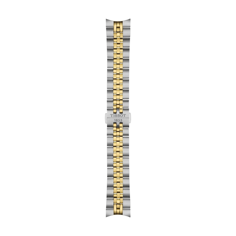 Main Image 4 of Men's Tissot Ballade Gold-Tone PVD and Stainless Steel Watch with Silver-Tone Dial (Model: T1564102203100)