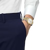 Thumbnail Image 5 of Men's Tissot Ballade Gold-Tone PVD and Stainless Steel Watch with Silver-Tone Dial (Model: T1564102203100)