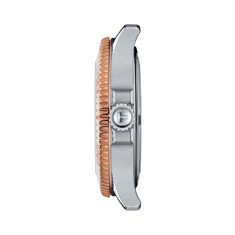 Main Image 3 of Ladies' Tissot Seastar 1000 Rose-Tone PVD and Stainless Steel Watch with Mother-of-Pearl Dial (Model: T1202102211100)