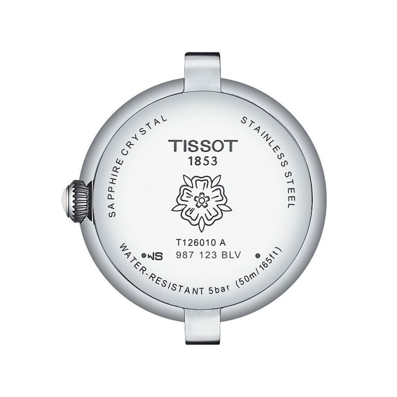 Main Image 2 of Ladies' Tissot Bellissima Stainless Steel Watch with Blue Mother-of-Pearl Dial (Model: T1260101113300)