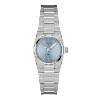 Ladies' Tissot PRX Stainless Steel Watch with Ice Blue Dial (Model: T1370101135100)