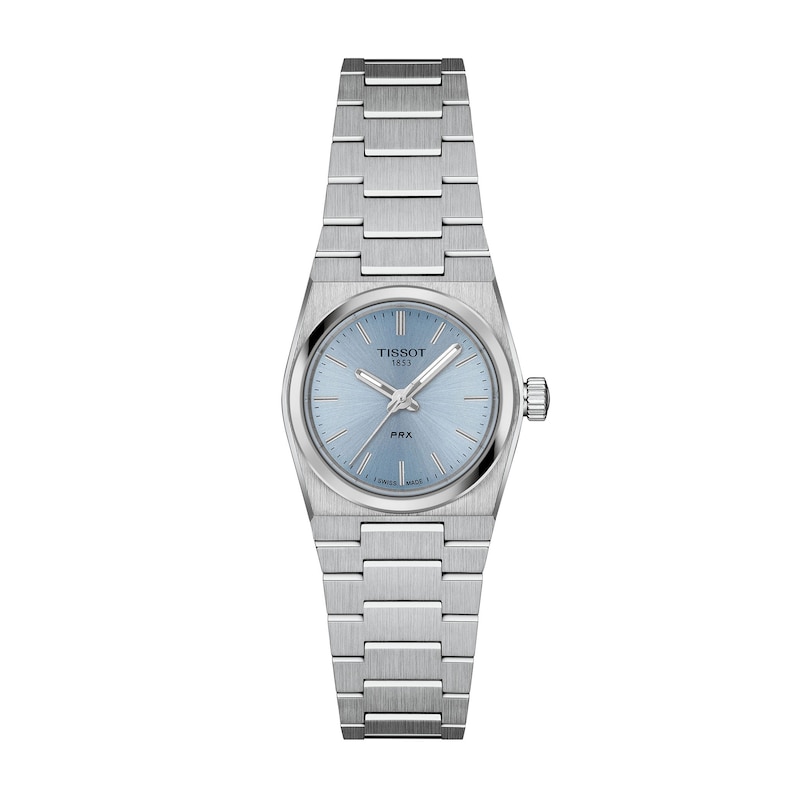 Main Image 1 of Ladies' Tissot PRX Stainless Steel Watch with Ice Blue Dial (Model: T1370101135100)