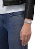 Thumbnail Image 5 of Ladies' Tissot PRX Stainless Steel Watch with Ice Blue Dial (Model: T1370101135100)