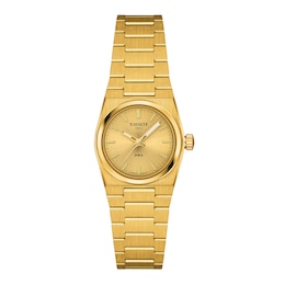 Ladies' Tissot PRX Gold-Tone PVD Stainless Steel Watch with Gold-Tone Dial (Model: T1370103302100)