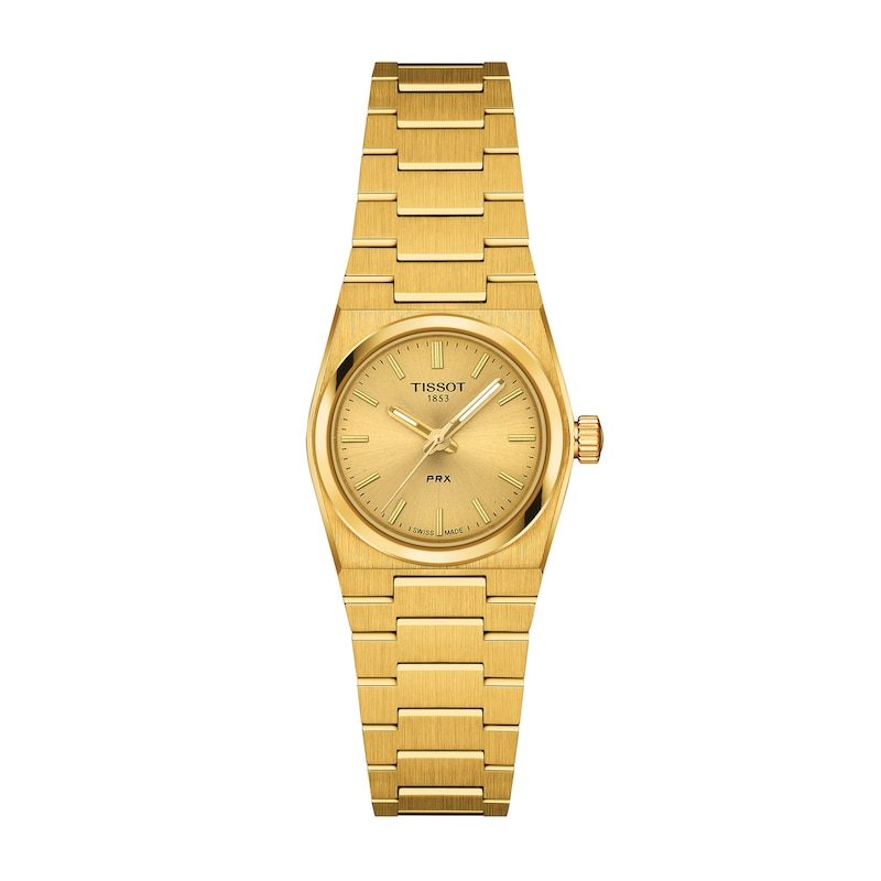 Main Image 1 of Ladies' Tissot PRX Gold-Tone PVD Stainless Steel Watch with Gold-Tone Dial (Model: T1370103302100)