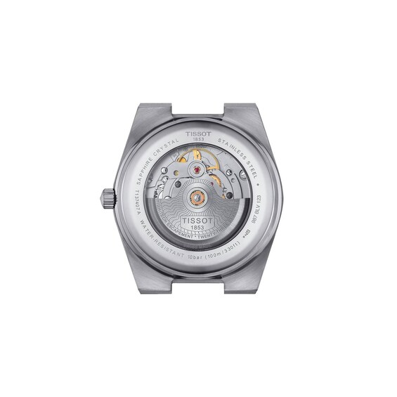 Men's Tissot PRX Powermatic 80 Automatic Stainless Steel Watch with Blue-Black Dial (Model: T1374071105101)