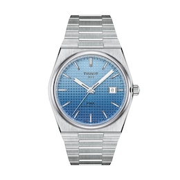 Men's Tissot PRX Powermatic 80 Automatic Stainless Steel Watch with Blue Dial (Model: T1374071135101)